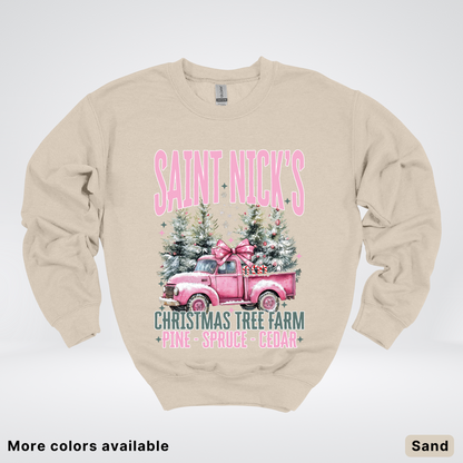 Saint Nick's Christmas Tree Farm - Crewneck Sweatshirt
