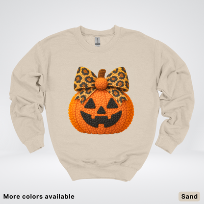 Coquette Crochet Pumpkin - Sweatshirt