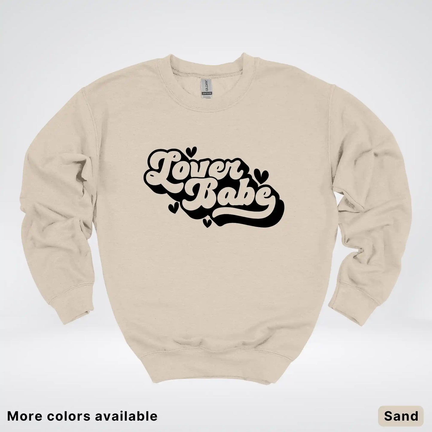 Lover Babe - Black Design - Crewneck Sweatshirt
