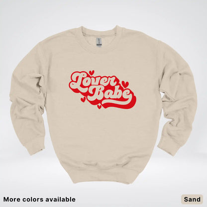Lover Babe - Red Design - Crewneck Sweatshirt
