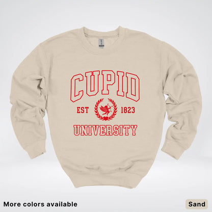 Cupid University Est 1823 - Red Design - Crewneck Sweatshirt