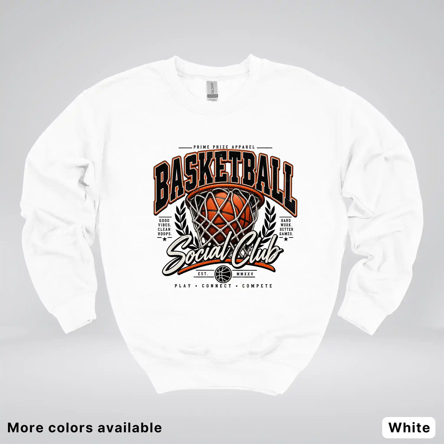 Basketball Social Club – Vintage Court Crewneck Sweatshirt