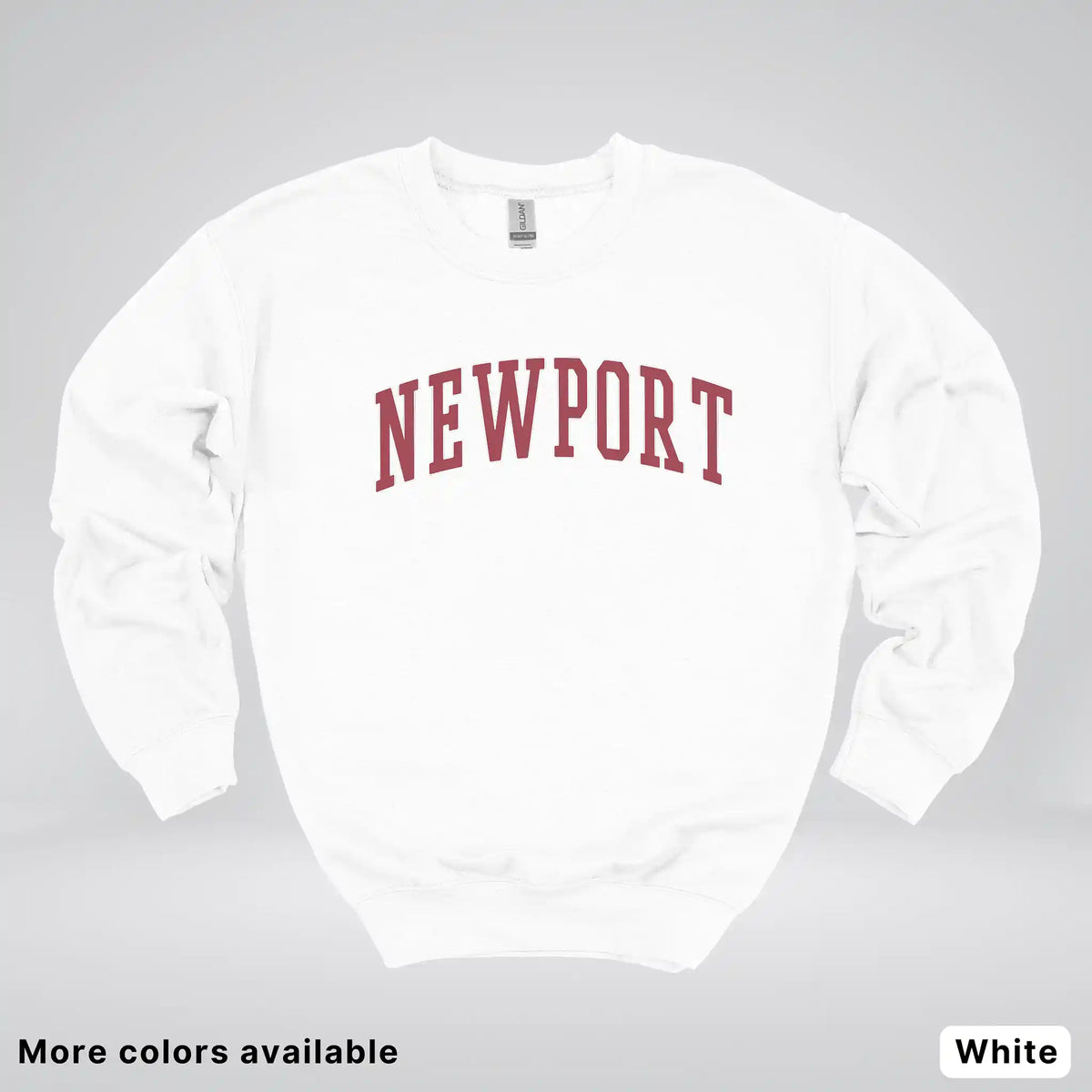 Newport Destination - Red Design - Crewneck Sweatshirt