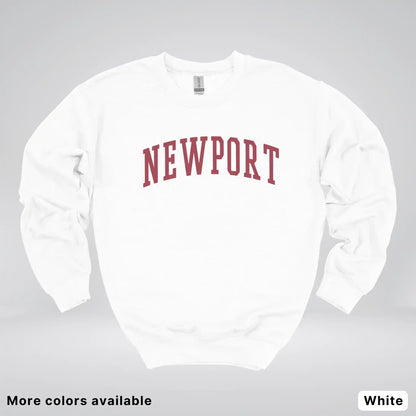 Newport Destination - Red Design - Crewneck Sweatshirt
