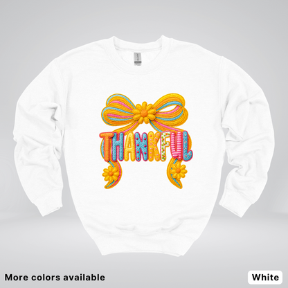 Thankful Crochet Style Fall - Sweatshirt