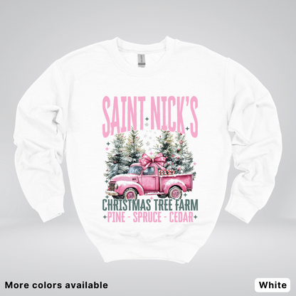 Saint Nick's Christmas Tree Farm - Crewneck Sweatshirt