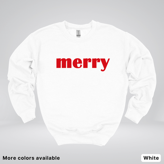 Merry - Red Design - Crewneck