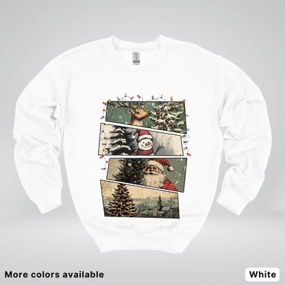 Retro Holiday Collage - Crewneck