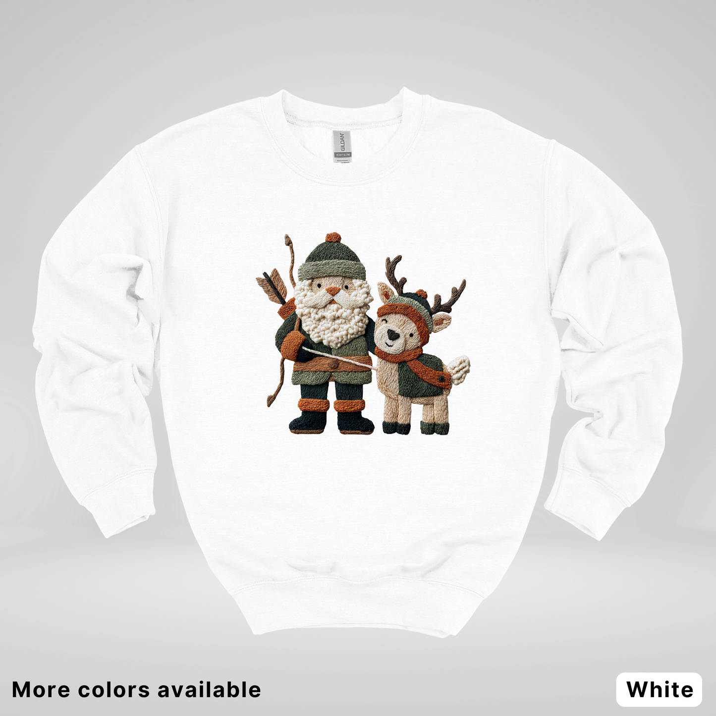 Hook Yard Faux Woodland Christmas Duo - Crewneck Sweatshirt