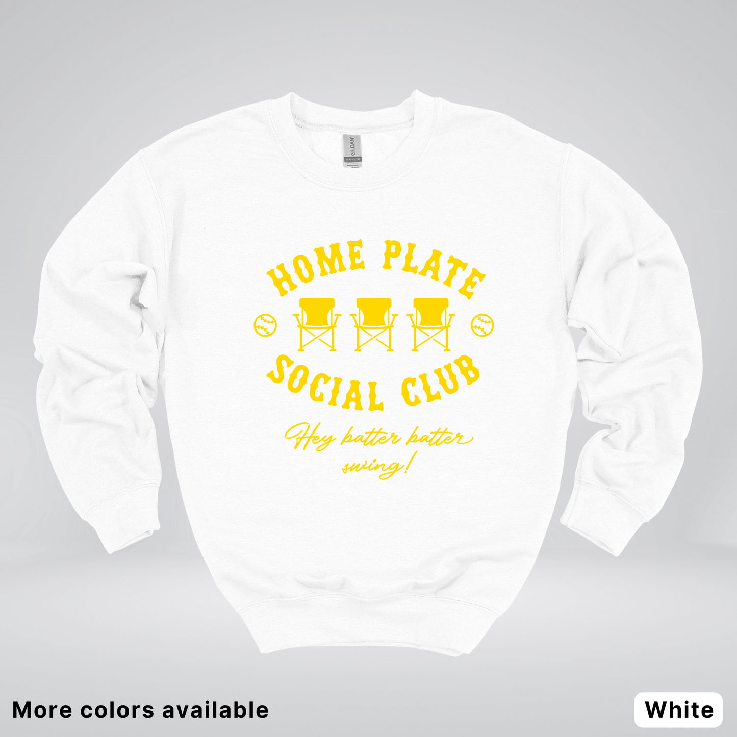 Home Plate Social Club – Gold Design - Crewneck