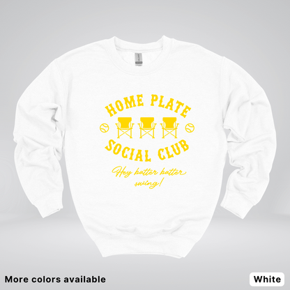 Home Plate Social Club – Gold Design - Crewneck