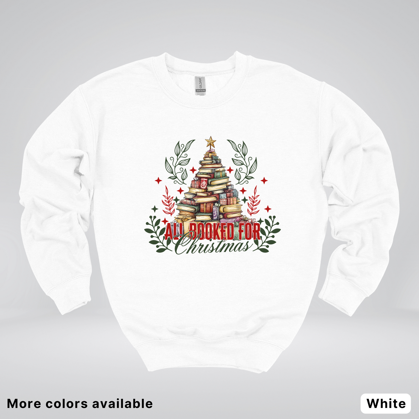 All Booked For Christmas - Crewneck Sweatshirt