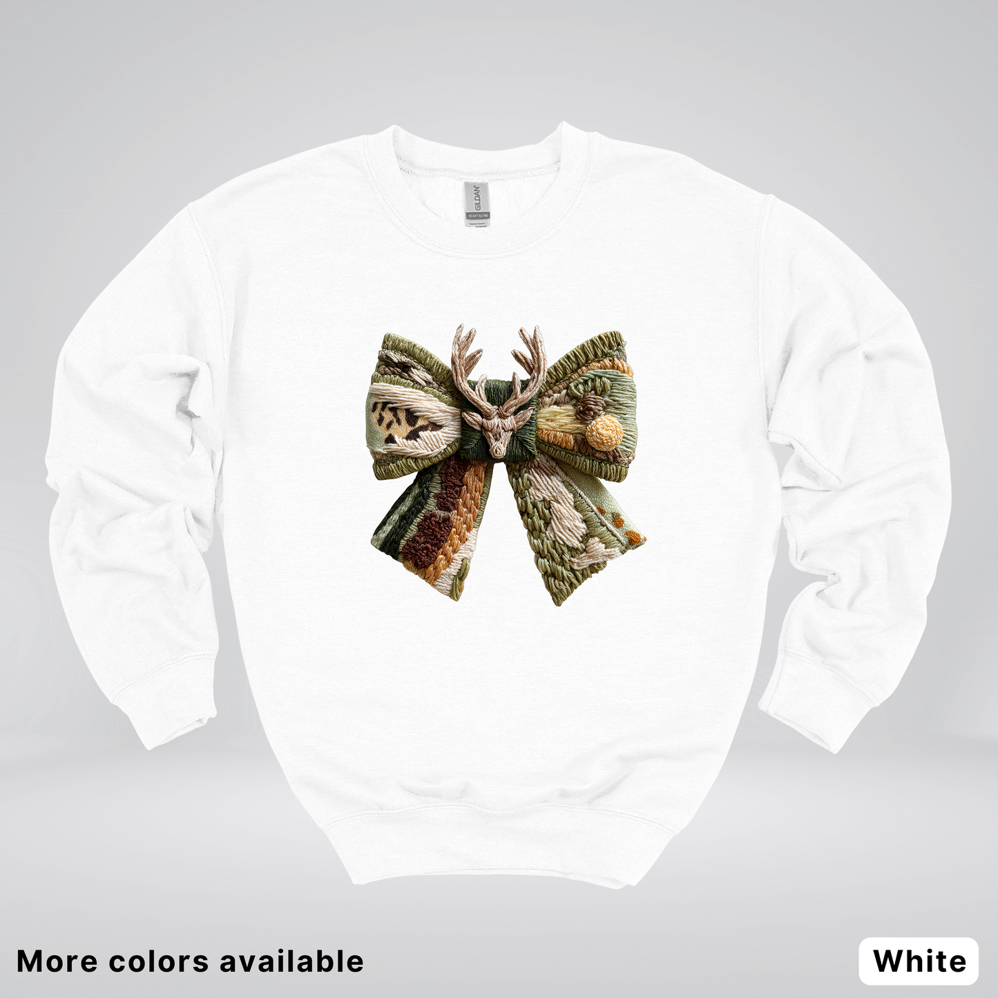 Hook Yard Faux Rustic Antler Bow - Crewneck Sweatshirt