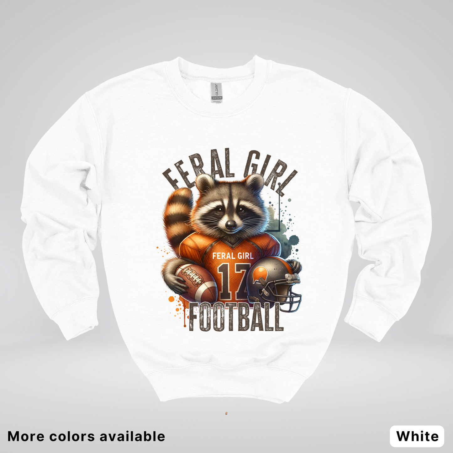 Feral Girl Football - Crewneck Sweatshirt