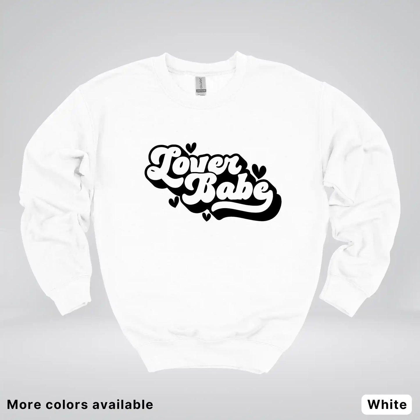 Lover Babe - Black Design - Crewneck Sweatshirt