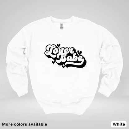 Lover Babe - Black Design - Crewneck Sweatshirt