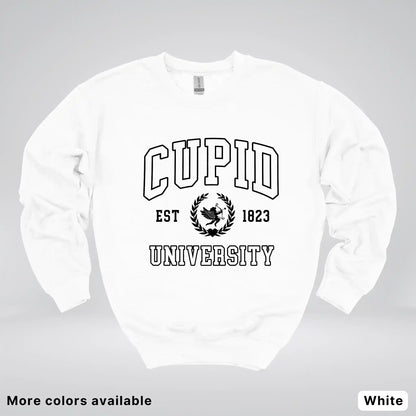Cupid University Est 1823 - Black Design - Crewneck Sweatshirt