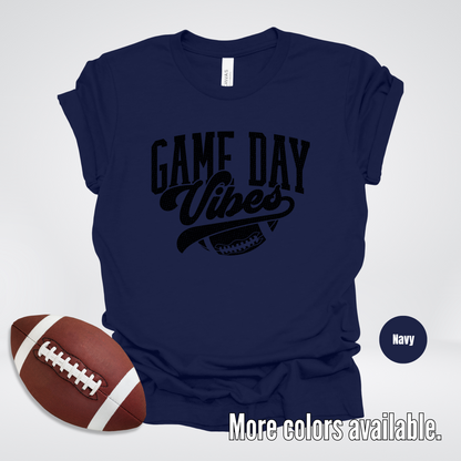 Game Day Vibes Black Design T-Shirt