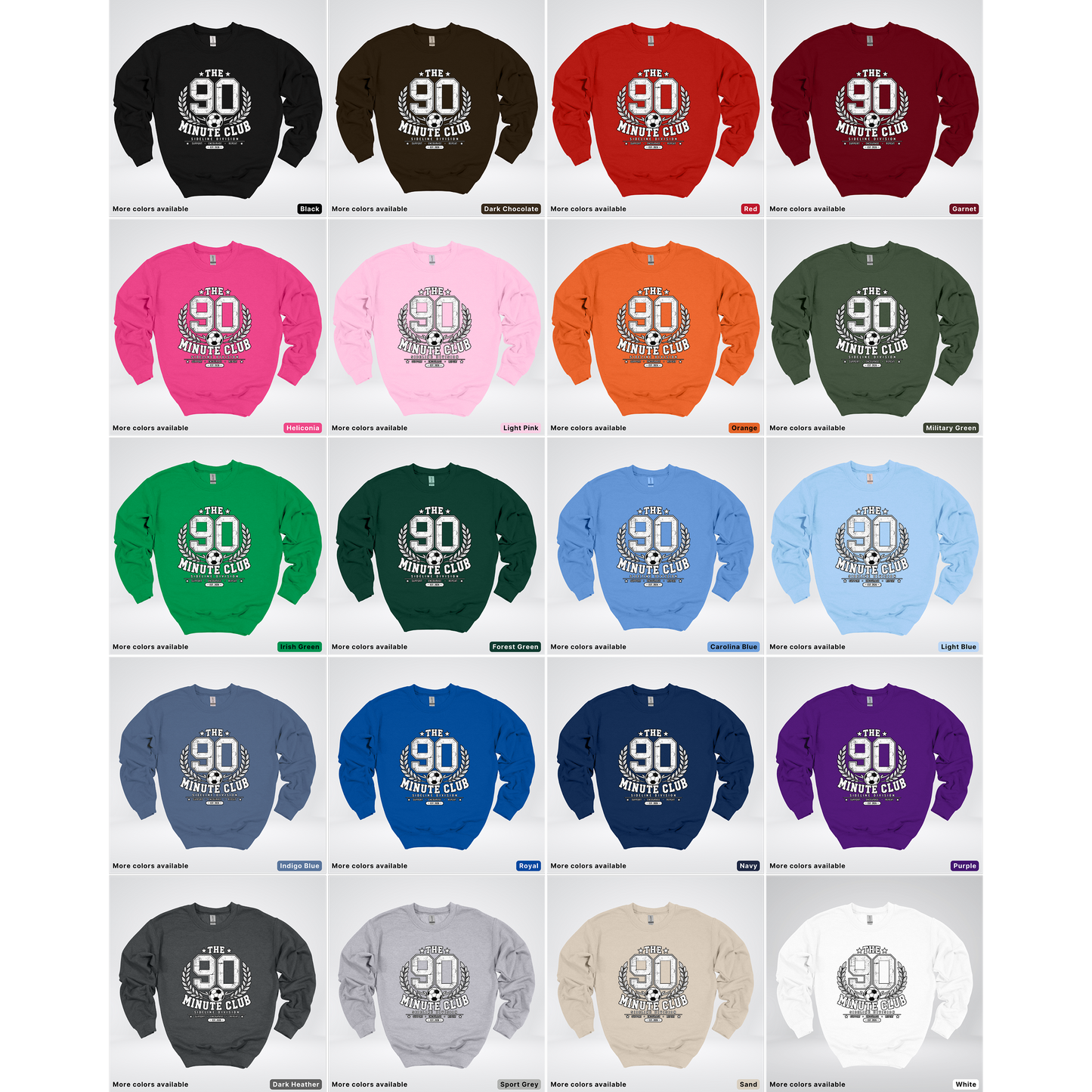 The 90 Minute Club Side Line Division Crewneck Sweatshirt