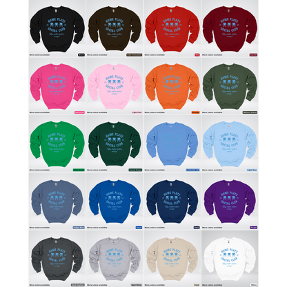 Home Plate Social Club – Light Blue Design - Crewneck