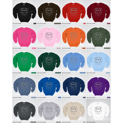 Home Plate Social Club – Gray Design - Crewneck