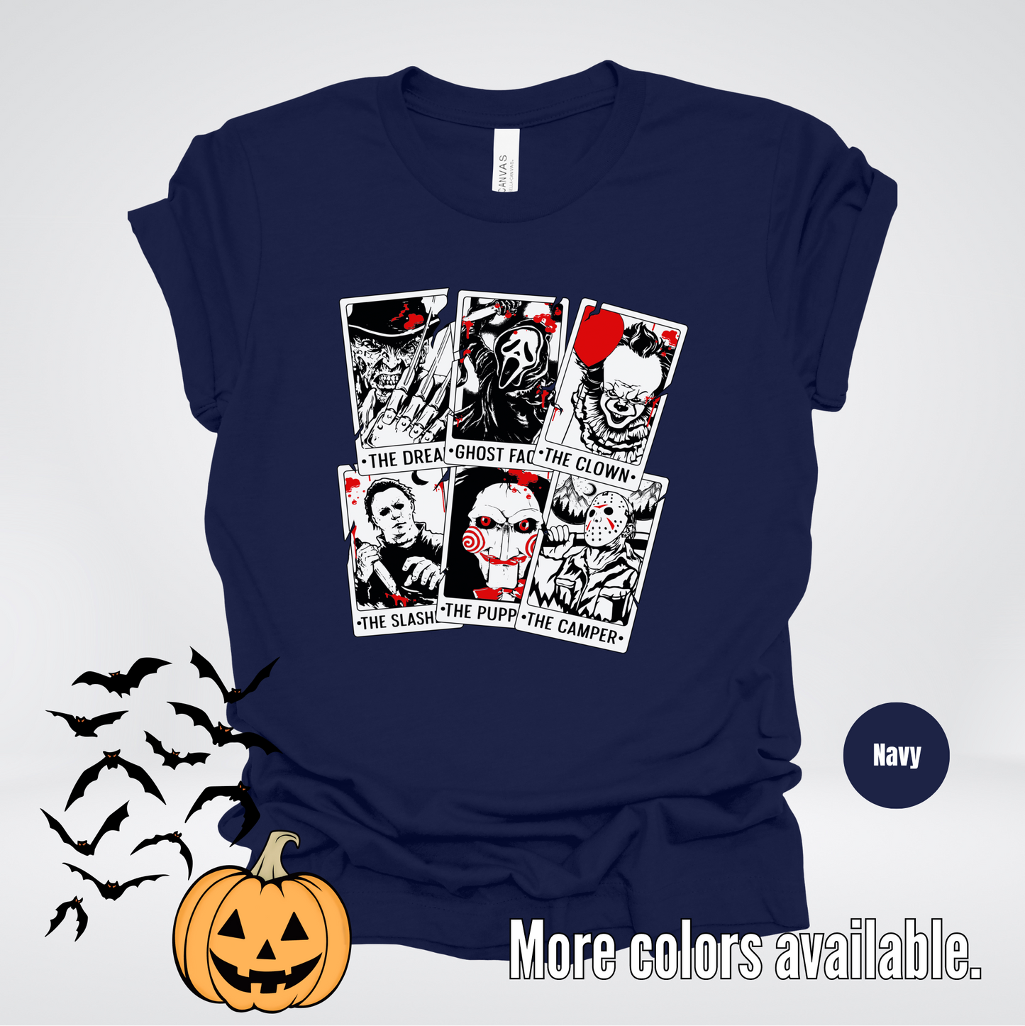 Halloween Horror Friends Tarot Cards T-Shirt