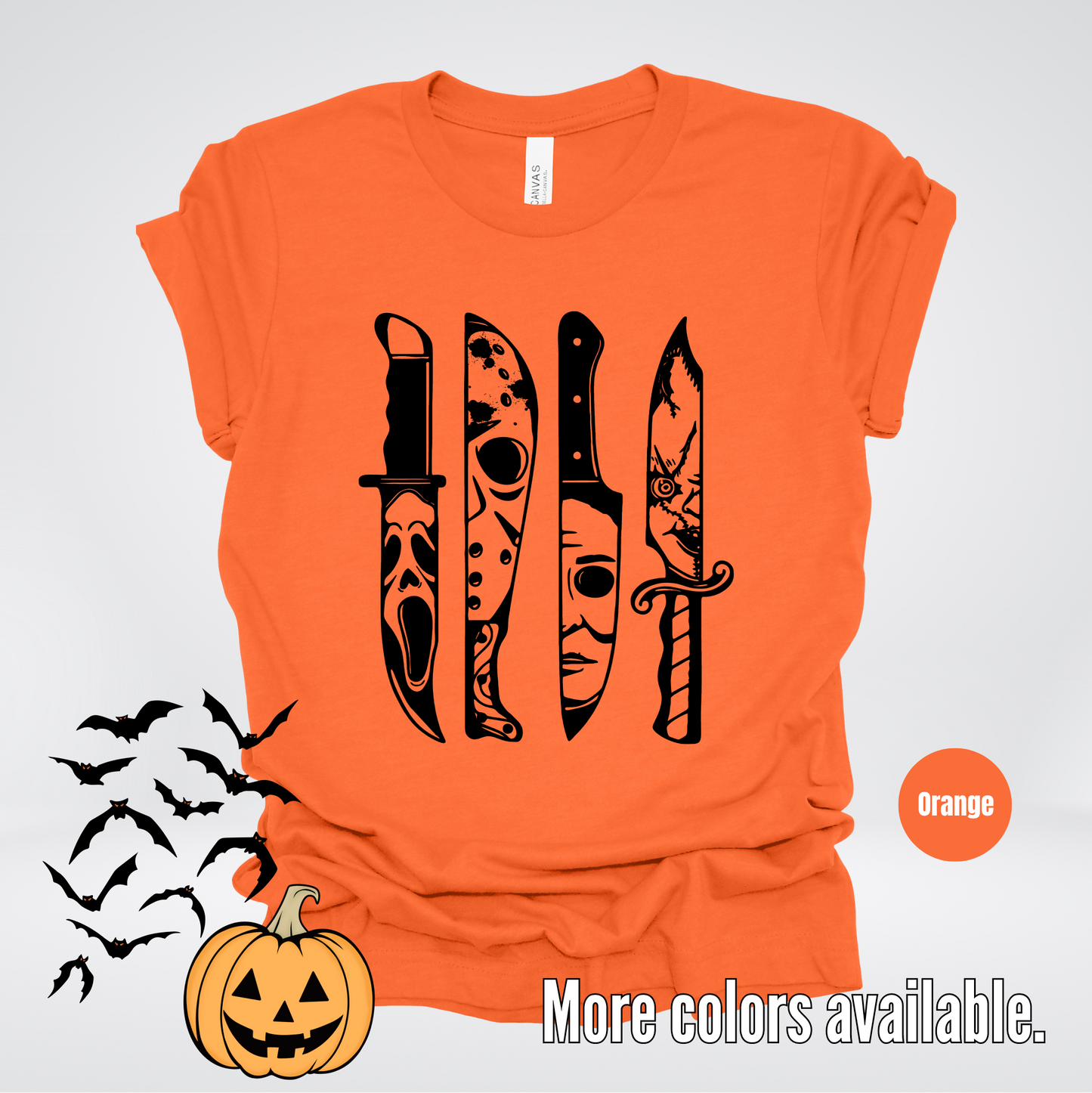 Halloween Horror Character Hack - Black Design T-Shirt