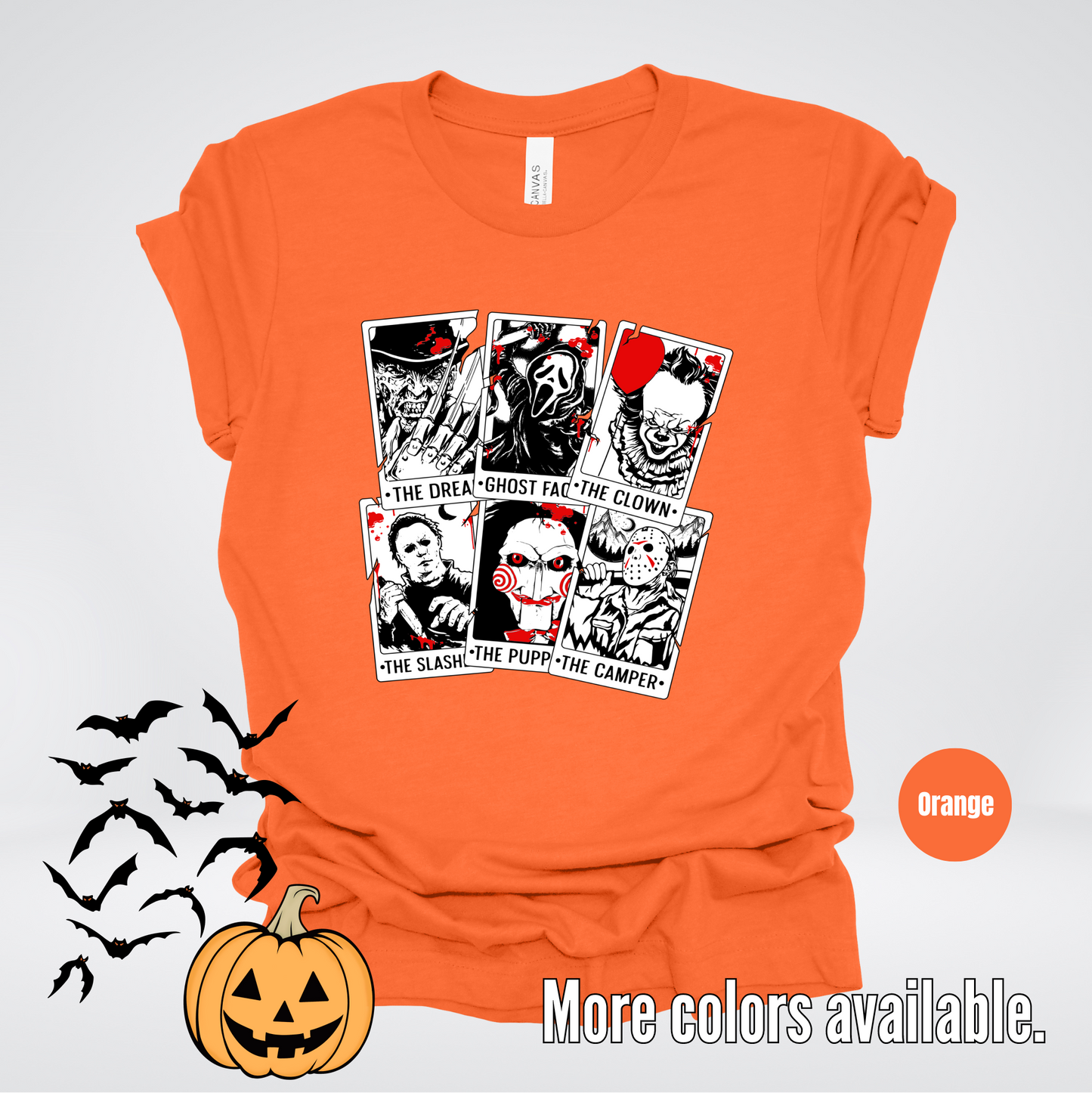 Halloween Horror Friends Tarot Cards T-Shirt