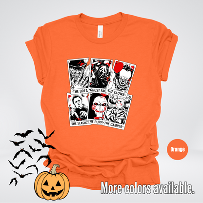 Halloween Horror Friends Tarot Cards T-Shirt