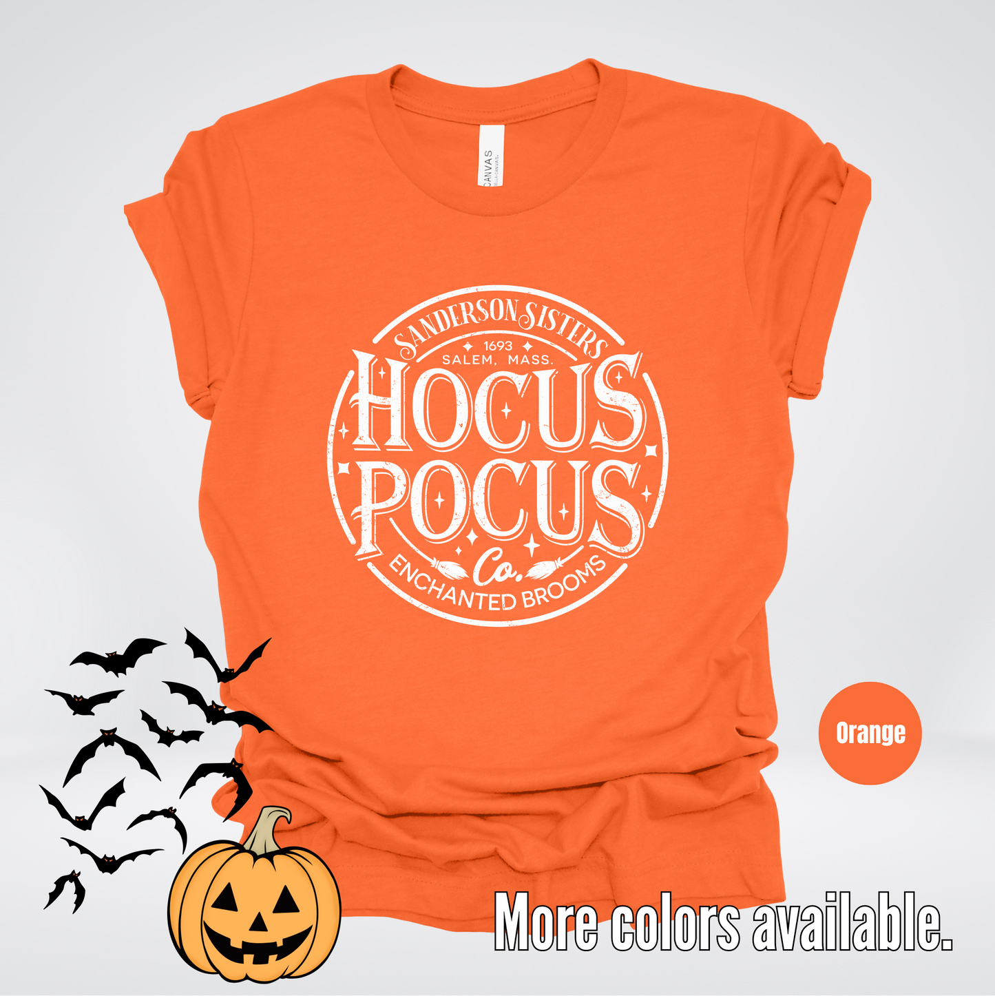 Hocus Pocus Sanderson Sisters Enchanted Brooms - White Design T-Shirt