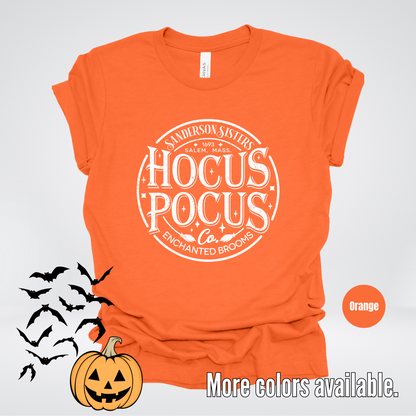 Hocus Pocus Sanderson Sisters Enchanted Brooms - White Design T-Shirt