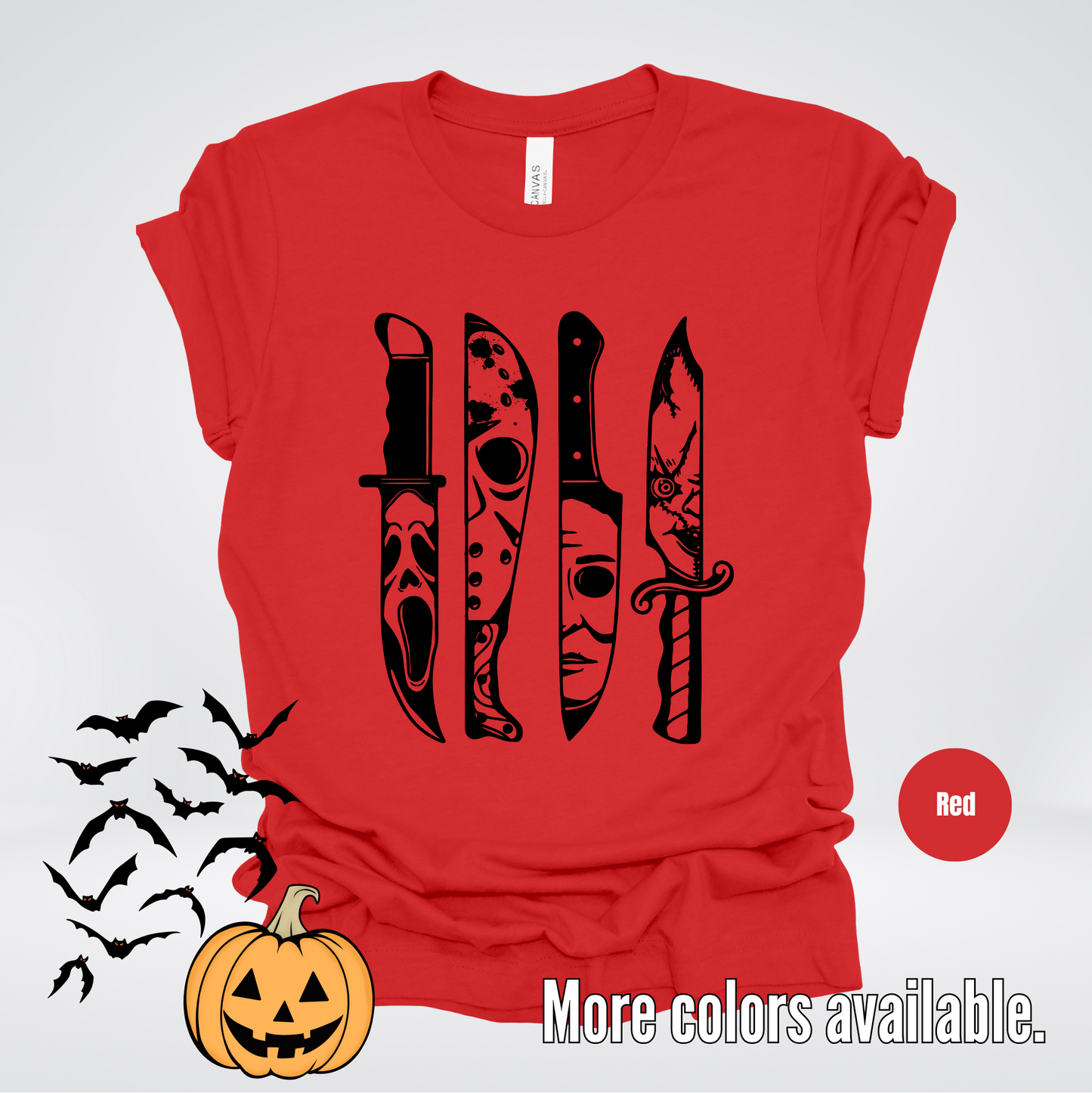 Halloween Horror Character Hack - Black Design T-Shirt