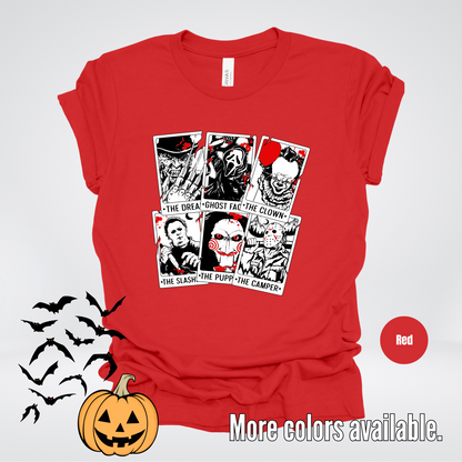 Halloween Horror Friends Tarot Cards T-Shirt