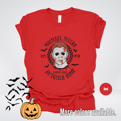 Michael Myers Butcher Shop Est 1978 - Black Design T-Shirt