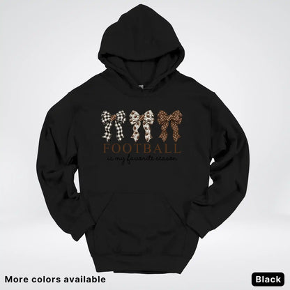 Football Is My Favorite Season – Game Day Bow - Hoodie