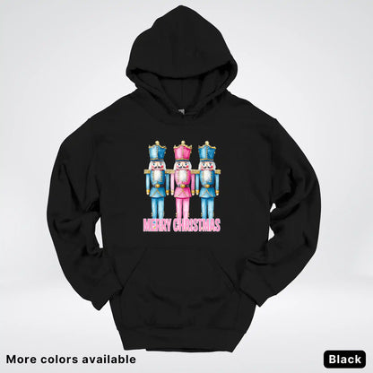 Merry Christmas Pastel Nutcrackers Hoodie