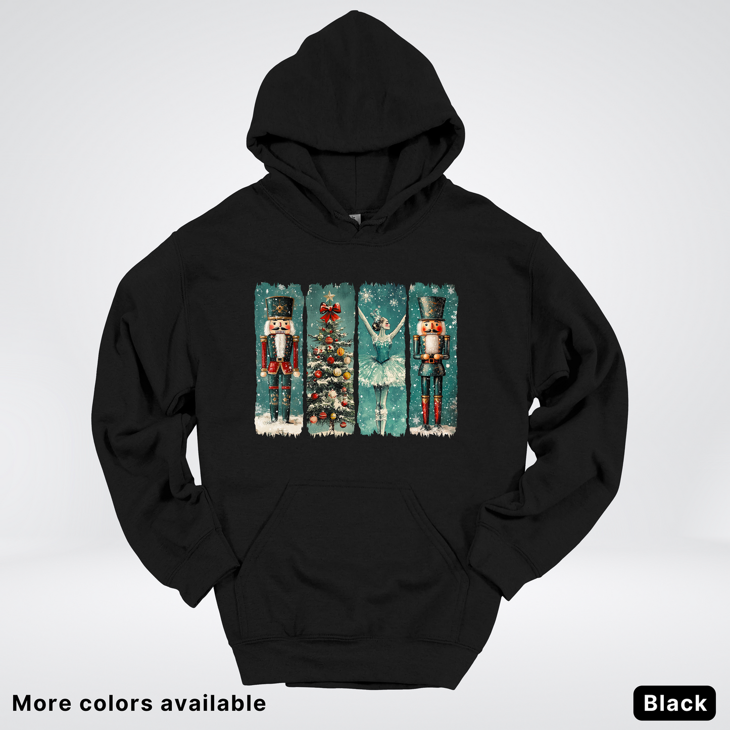 Vintage Nutcracker Ballet Panel - Hoodie
