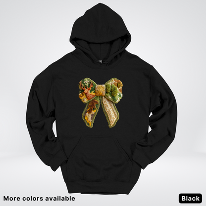 Forest Berry Bow Hook Yard Faux Look - Hoodie