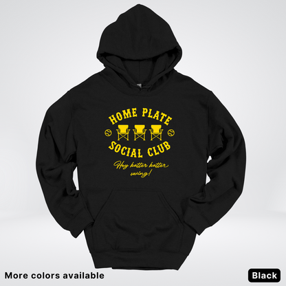 Home Plate Social Club – Gold Design - Hoodie