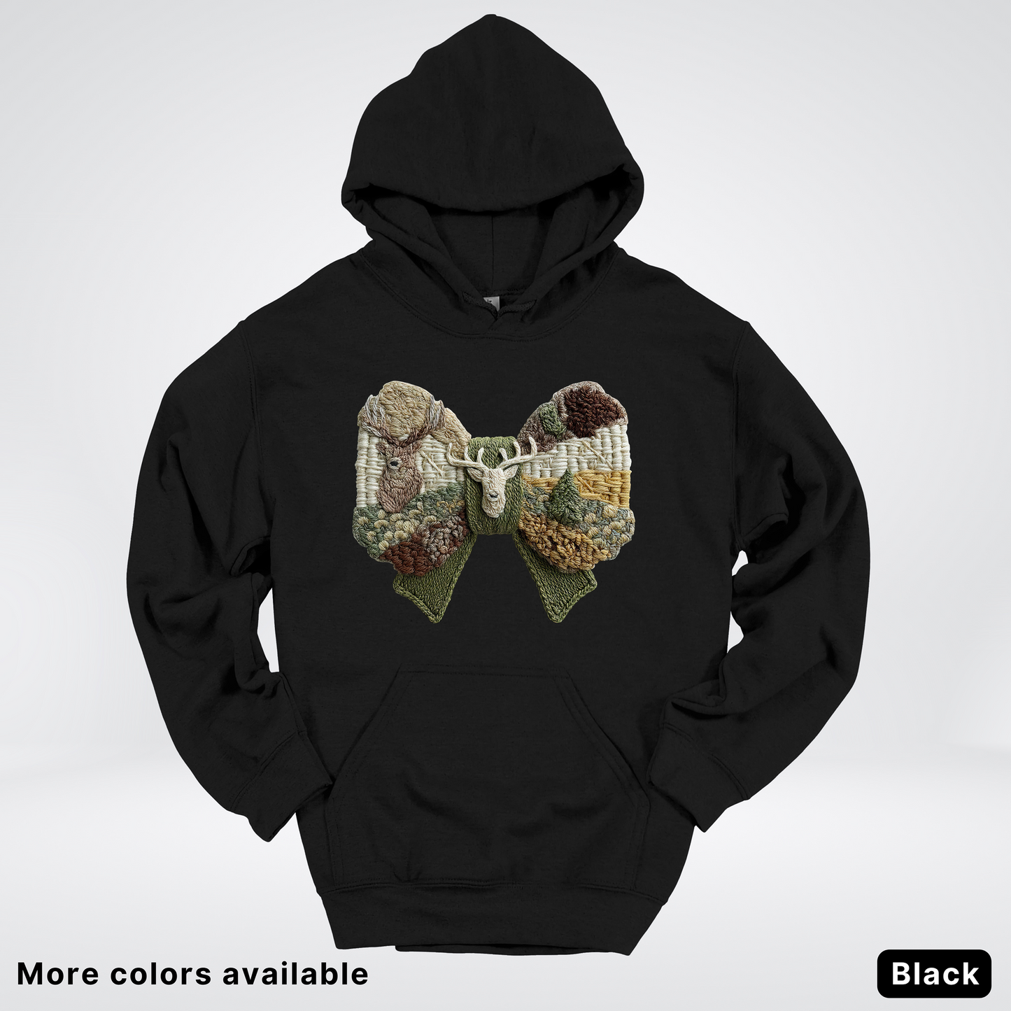 Rocking Horse Holiday Bow – Hook Yard Faux Look - Hoodie