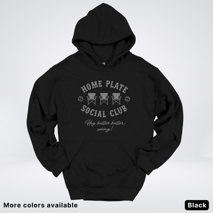 Home Plate Social Club – Gray Design - Hoodie