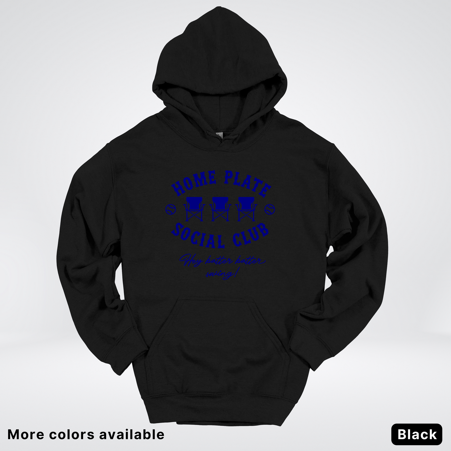 Home Plate Social Club – Navy Design - Hoodie