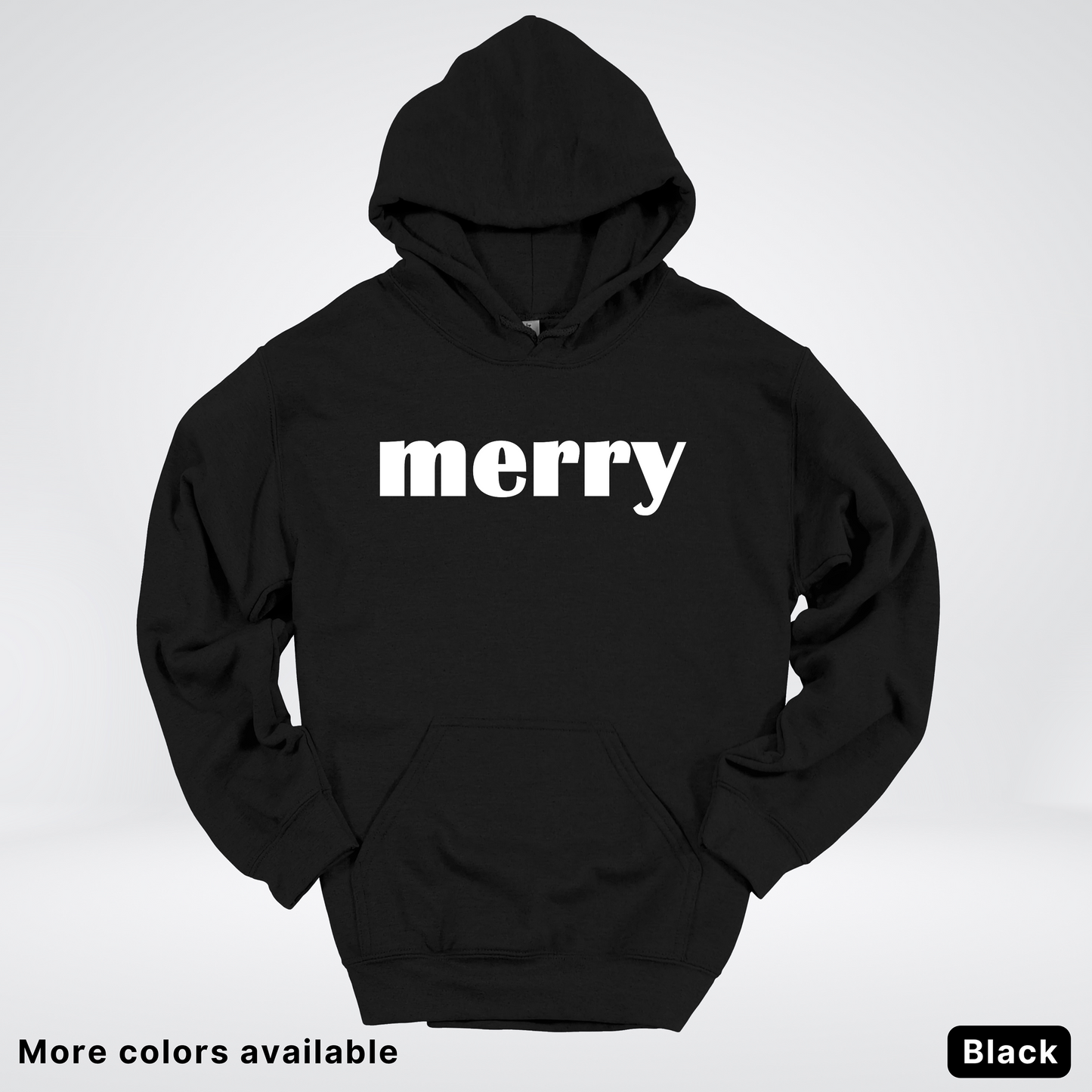 Merry - White Design - Hoodie