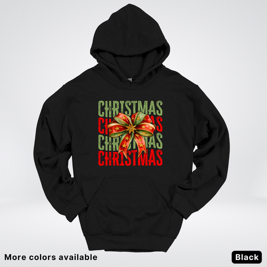 Christmas Star Bow - Hoodie
