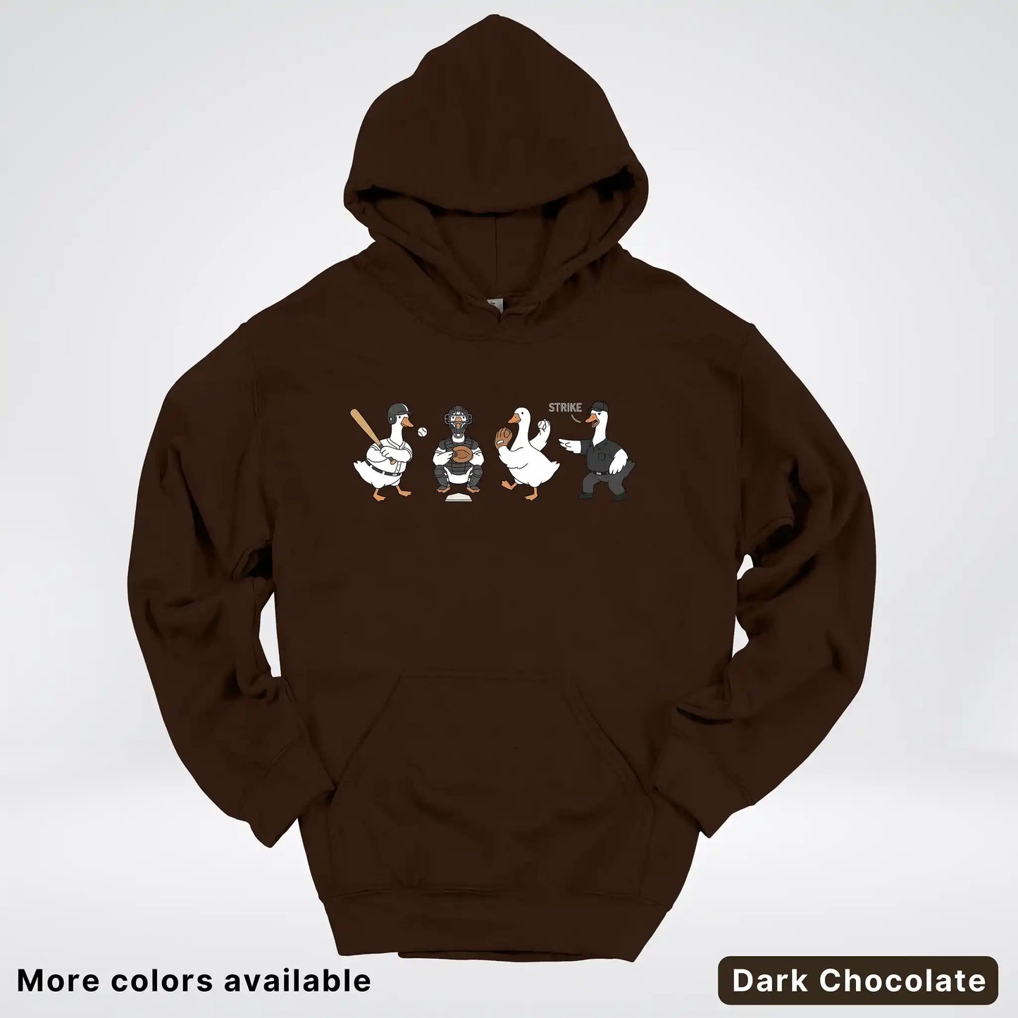 Baseball Goose Squad – Funny Baseball Goose Graphic Hoodie