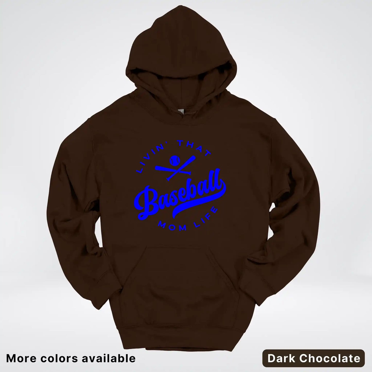 Livin' That Baseball Mom Life - Blue Design - Hoodie