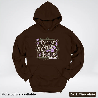 Dearest Gentle Reader – Vintage Floral Book Lover Graphic - Hoodie