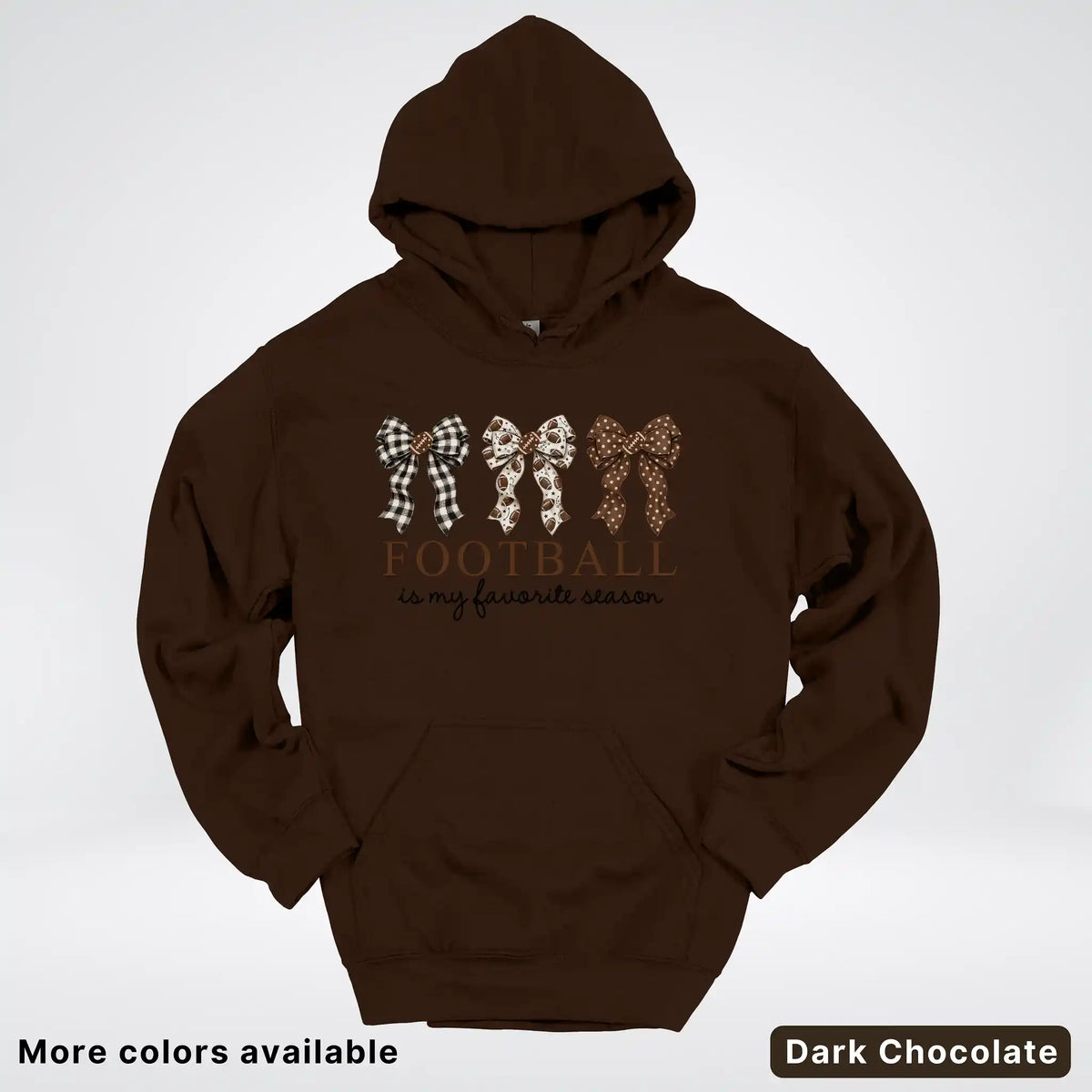 Football Is My Favorite Season – Game Day Bow - Hoodie