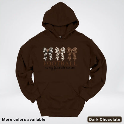 Football Is My Favorite Season – Game Day Bow - Hoodie