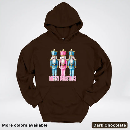 Merry Christmas Pastel Nutcrackers Hoodie
